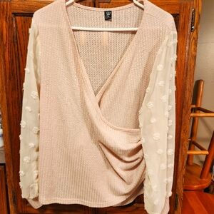 Shein blouse with shear aleeves